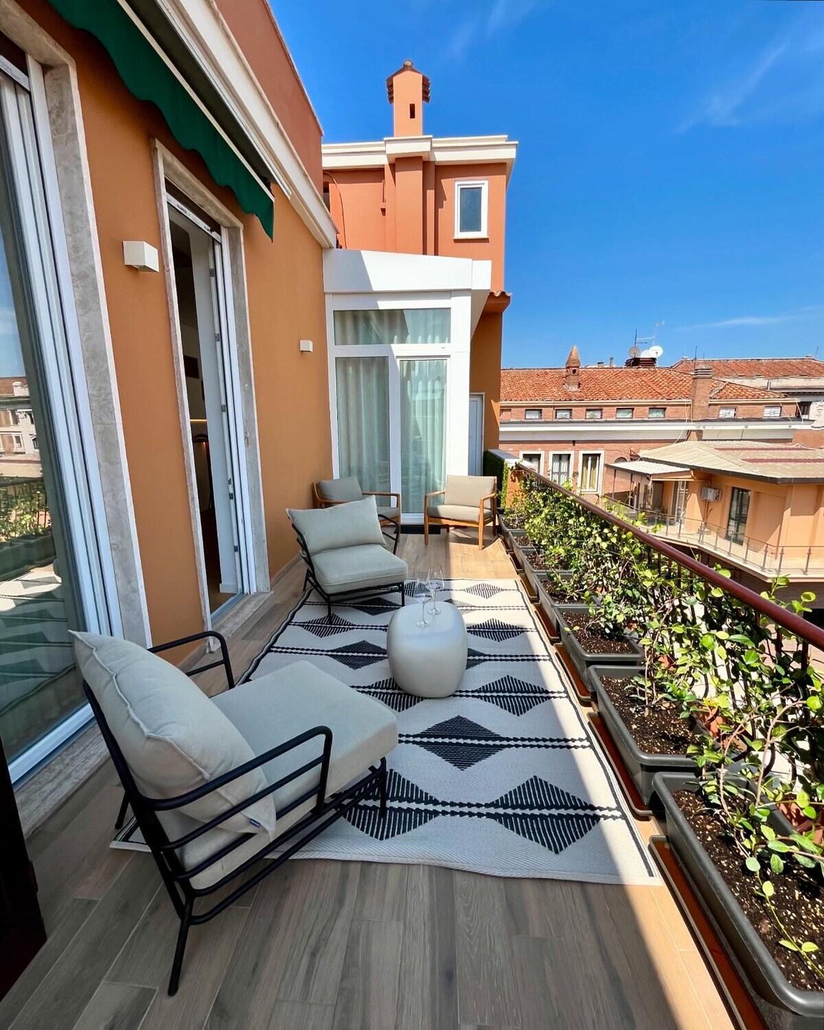 Tevere Rooftop Lejlighed